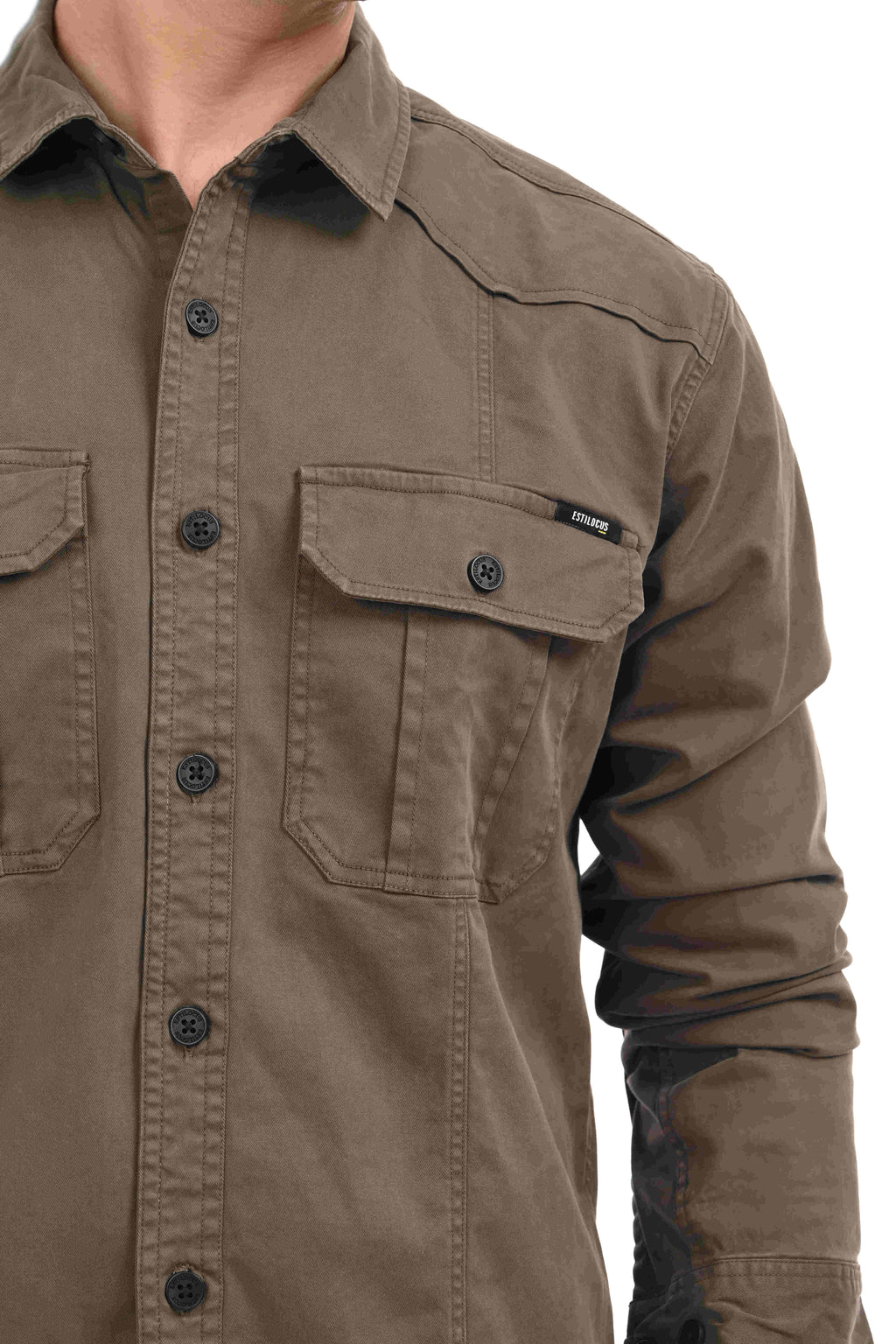 Forest Green Cargo Shirt - model_poseposition_of_shirtporduct_type