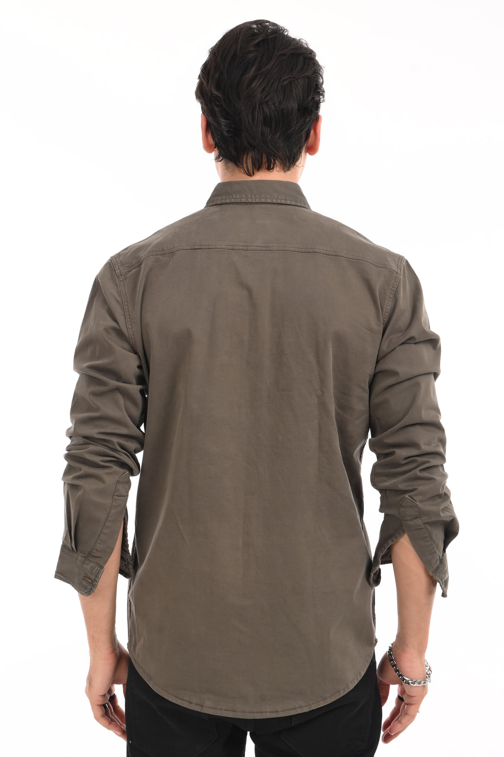 Forest Green Cargo Shirt - model_poseposition_of_shirtporduct_type