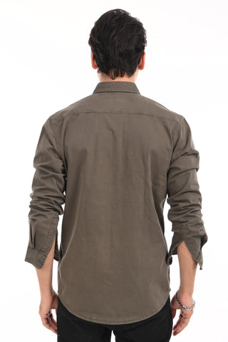Forest Green Cargo Shirt - model_poseposition_of_shirtporduct_type