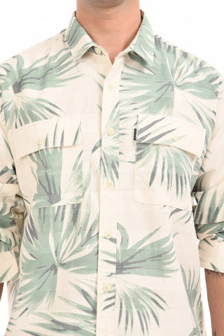 Green Nautica Oversized Cotton Summer Shirt - model_poseposition_of_shirtporduct_type