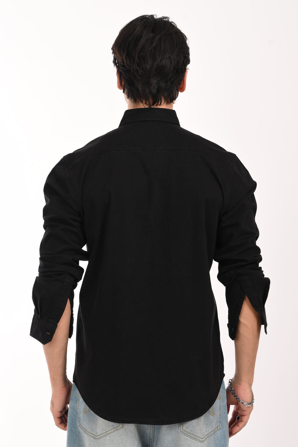 Highway Black Cargo Shirt - model_poseposition_of_shirtporduct_type