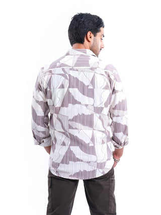 Imperial Topiaz White Ribbed Casual Shirt - model_poseposition_of_shirtporduct_type