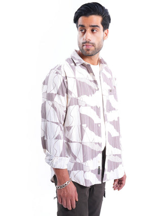 Imperial Topiaz White Ribbed Casual Shirt - model_poseposition_of_shirtporduct_type