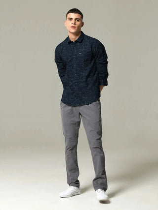 Indigo Tribal Tattoo Printed Shirt - model_poseposition_of_shirtporduct_type