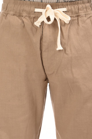 Khaki Linen Blend Straight Fit Trouser - model_poseposition_of_shirtporduct_type