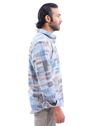 Lichen Multi - color Iron free Shirt - model_poseposition_of_shirtporduct_type