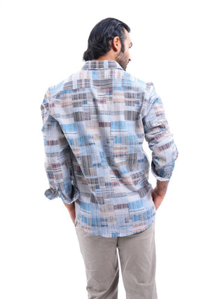 Lichen Multi - color Iron free Shirt - model_poseposition_of_shirtporduct_type