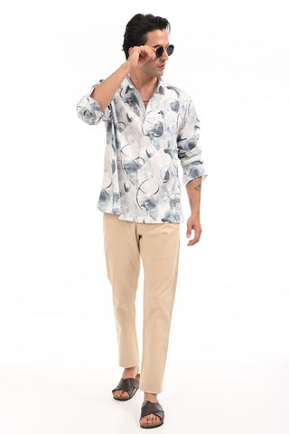 Light Green Drop Shoulder Casual Shirt - model_poseposition_of_shirtporduct_type