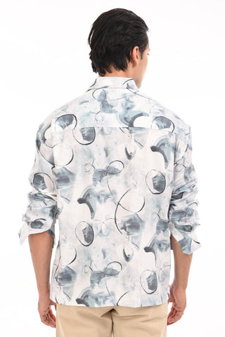 Light Green Drop Shoulder Casual Shirt - model_poseposition_of_shirtporduct_type