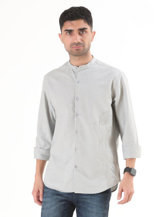 Light Olive Semi - Casual Shirt - model_poseposition_of_shirtporduct_type