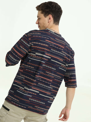 Midnight Aura Black Drop Shoulder Kurta - model_poseposition_of_shirtporduct_type