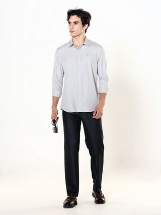 Mirage Grey Seamless Solid Shirt - model_poseposition_of_shirtporduct_type