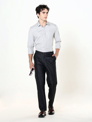 Mirage Grey Seamless Solid Shirt - model_poseposition_of_shirtporduct_type