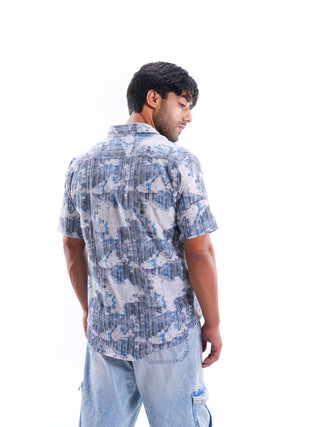 Misty Jade Multi - color Iron free Shirt - model_poseposition_of_shirtporduct_type