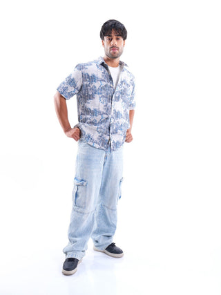 Misty Jade Multi - color Iron free Shirt - model_poseposition_of_shirtporduct_type