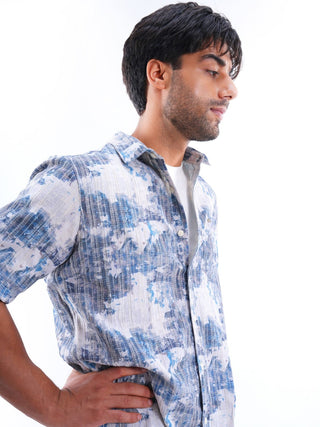 Misty Jade Multi - color Iron free Shirt - model_poseposition_of_shirtporduct_type