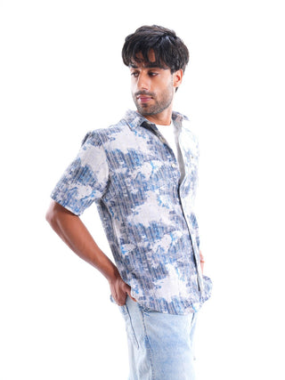 Misty Jade Multi - color Iron free Shirt - model_poseposition_of_shirtporduct_type