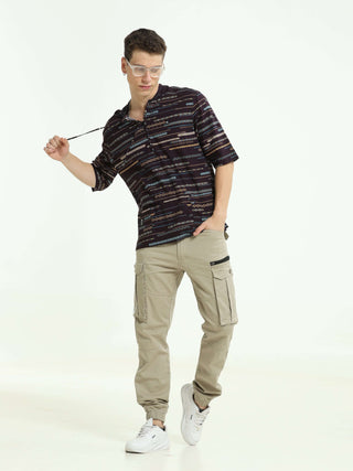 Mocha Essence Brown Drop Shoulder Kurta - model_poseposition_of_shirtporduct_type