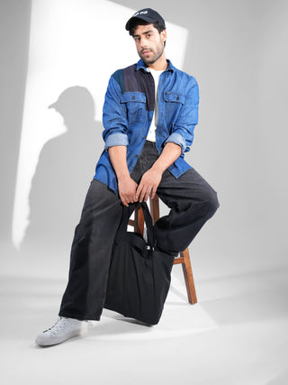 Mood Indigo Dual Tone Denim Shirt - model_poseposition_of_shirtporduct_type