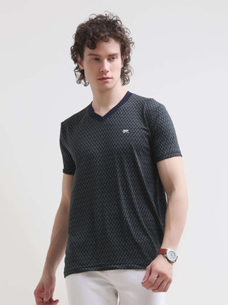 Nautical Zephyr Navy Blue Light Weight T-Shirt - model_poseposition_of_shirtporduct_type