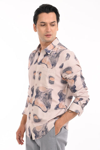 Off White AOP Digital Printed Casual Shirt - model_poseposition_of_shirtporduct_type