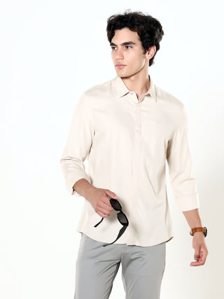 Off - white seamless solid shirt - model_poseposition_of_shirtporduct_type