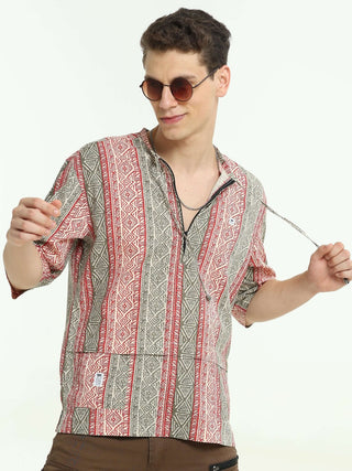 Olive Blush Drop Shoulder Kurta - model_poseposition_of_shirtporduct_type