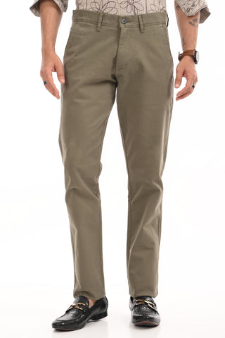 Olive Slim Fit Cotton Twill Chinos - model_poseposition_of_shirtporduct_type