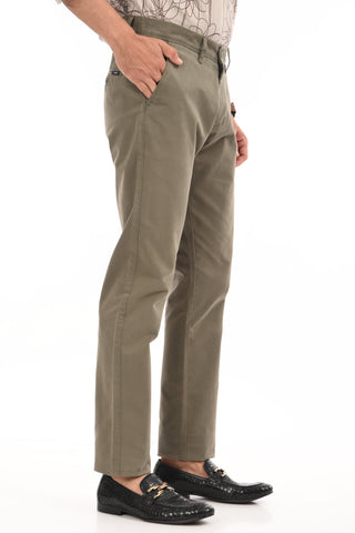 Olive Slim Fit Cotton Twill Chinos - model_poseposition_of_shirtporduct_type