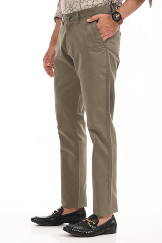 Olive Slim Fit Cotton Twill Chinos - model_poseposition_of_shirtporduct_type