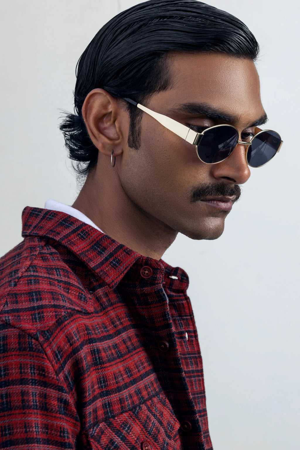 Stilltide Red Clay Casual Shirt - model_poseposition_of_shirtporduct_type