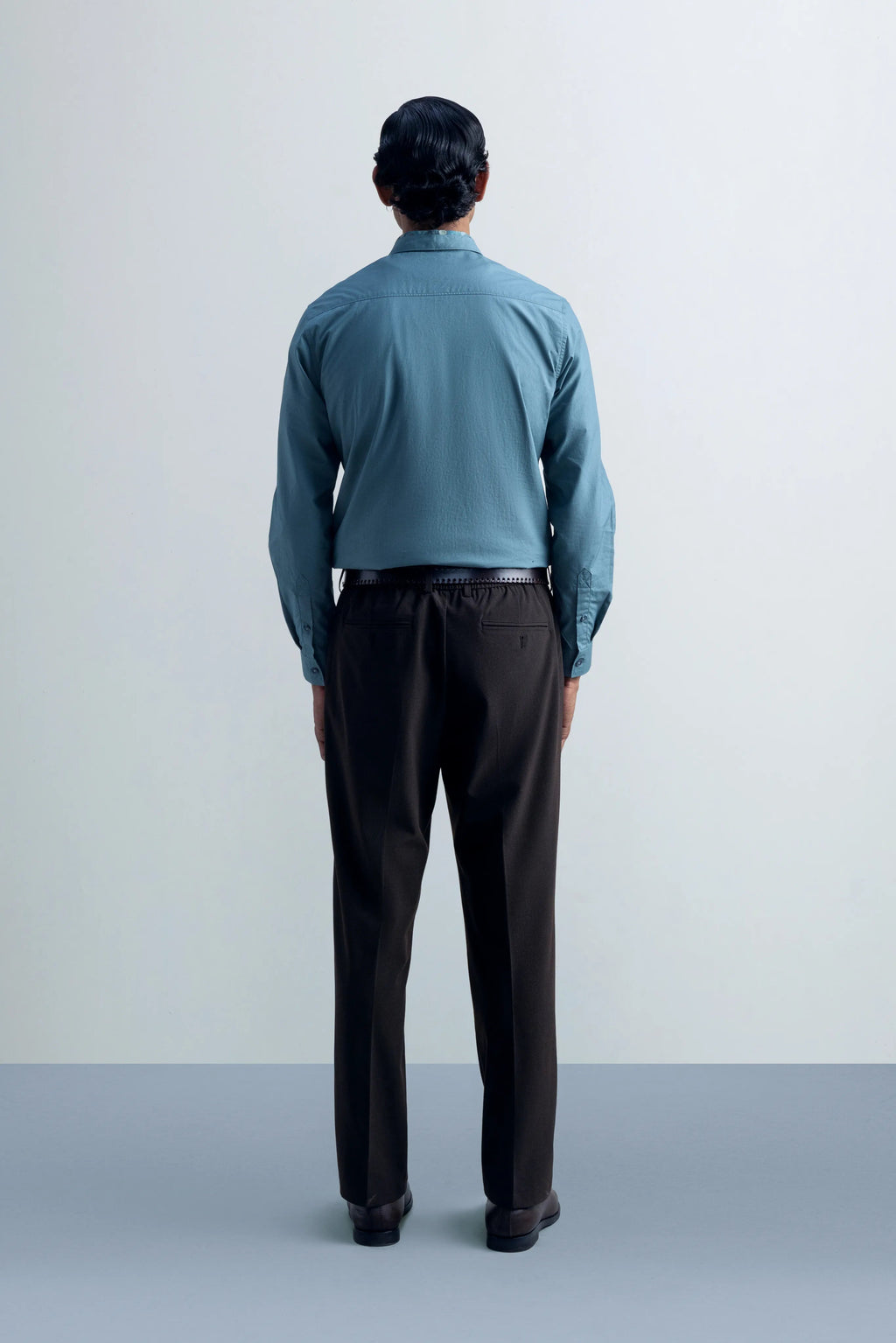 Stillwater Oil Blue Shirt - model_poseposition_of_shirtporduct_type