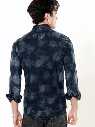 Storm Indigo Washed Denim for men - model_poseposition_of_shirtporduct_type