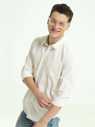 Sunlit Yellow Stripe Classic - model_poseposition_of_shirtporduct_type