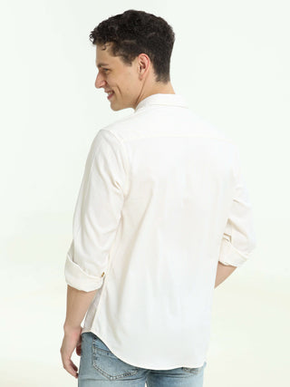 Sunlit Yellow Stripe Classic - model_poseposition_of_shirtporduct_type