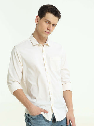 Sunlit Yellow Stripe Classic - model_poseposition_of_shirtporduct_type