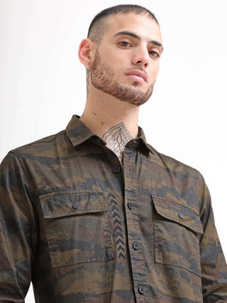 Tactical Earth Brown Camo Shirt - model_poseposition_of_shirtporduct_type
