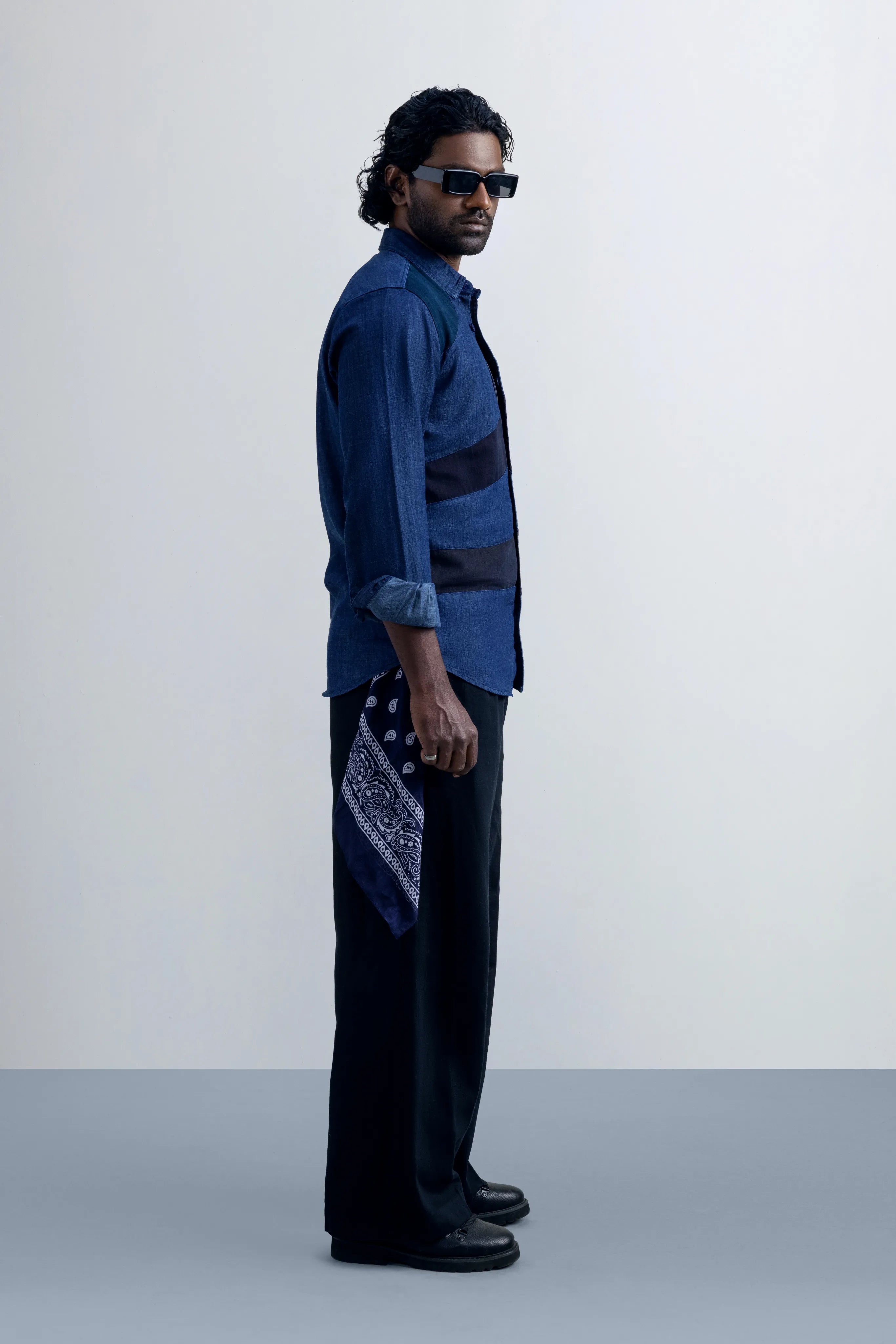 The Flux Denim Shirt - model_poseposition_of_shirtporduct_type