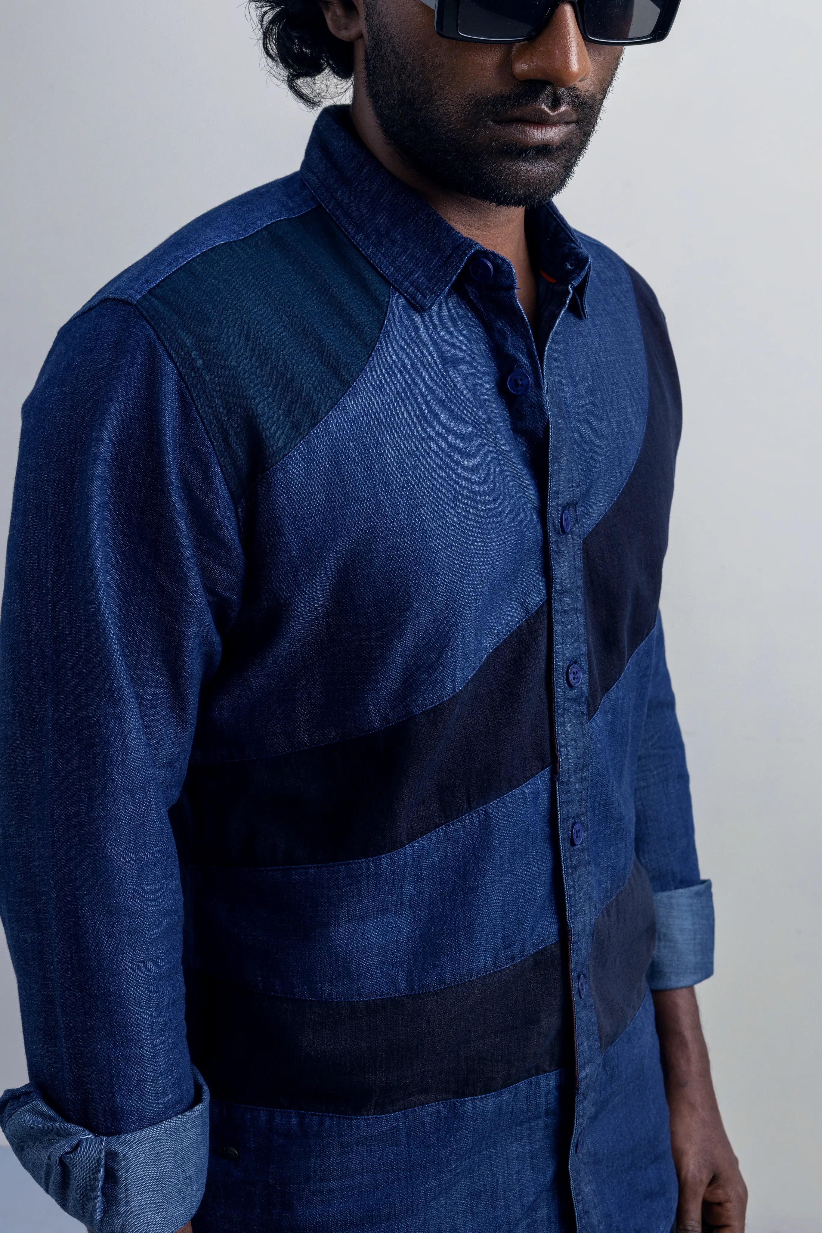 The Flux Denim Shirt - model_poseposition_of_shirtporduct_type