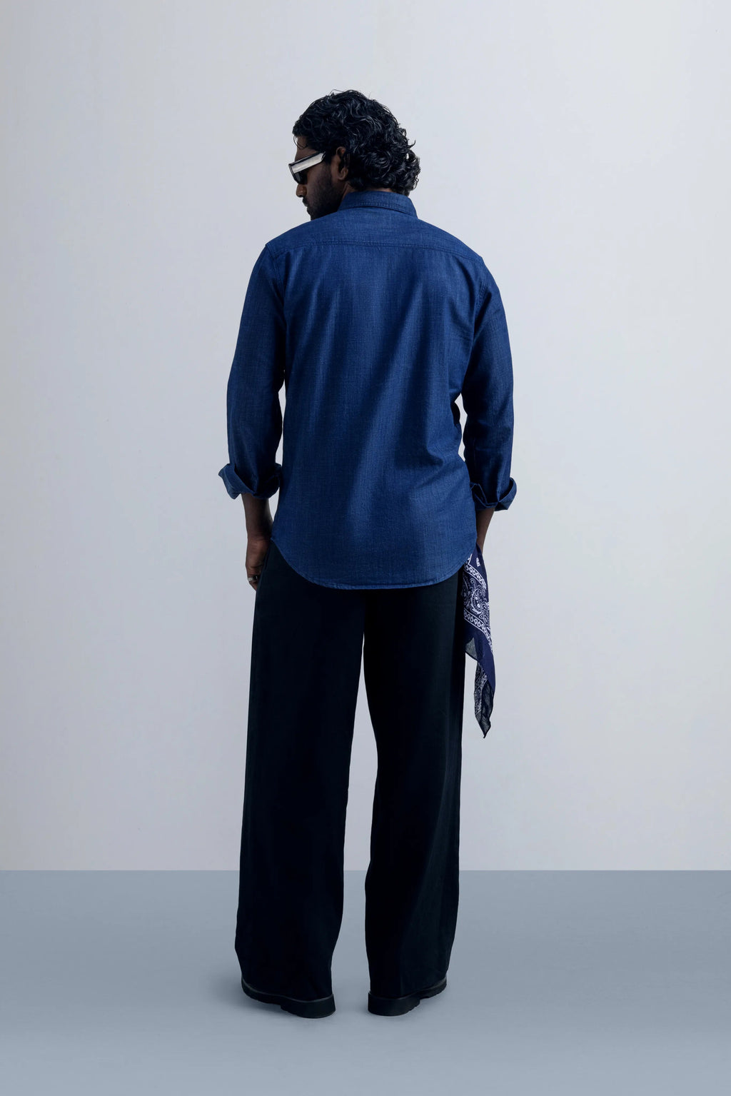 The Flux Denim Shirt - model_poseposition_of_shirtporduct_type