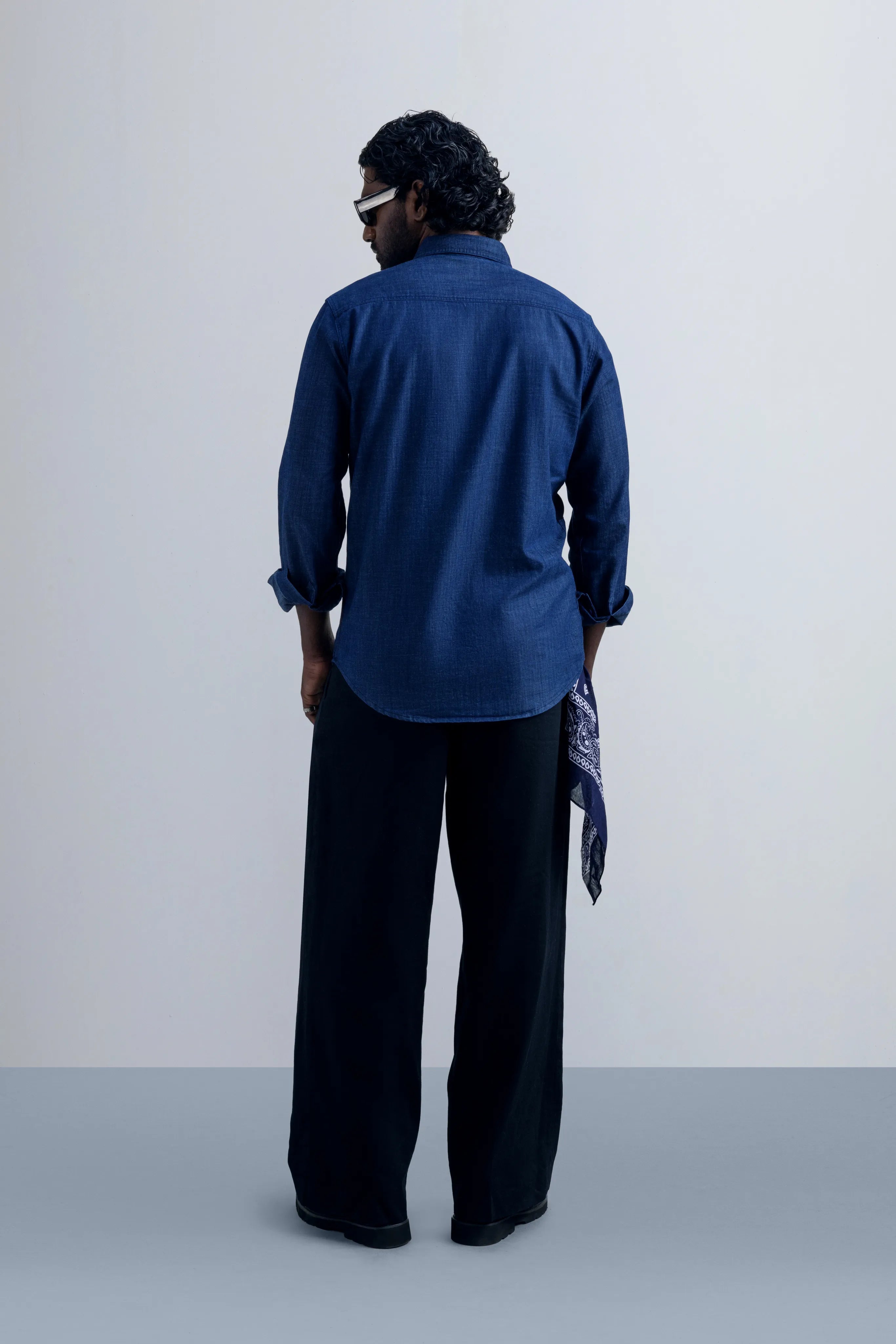 The Flux Denim Shirt - model_poseposition_of_shirtporduct_type