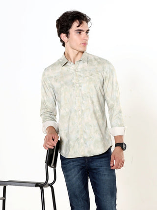 Titanite Meadow Beige Printed Shirt - model_poseposition_of_shirtporduct_type