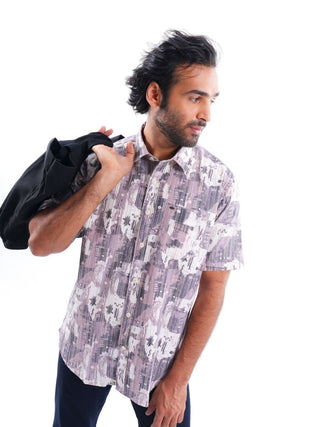 Zephyr Multi - colored Ribbed Casual - model_poseposition_of_shirtporduct_type