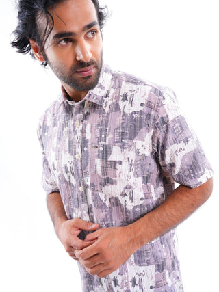 Zephyr Multi - colored Ribbed Casual - model_poseposition_of_shirtporduct_type