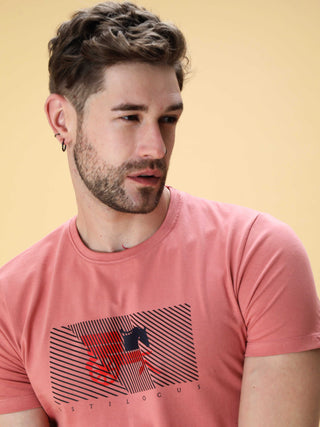 Coral Crew Neck T-Shirt shop online at Estilocus. This pure cotton printed T-shirt is a stylish go-to for laidback days. Cut in a comfy regular fit. • 100% Cotton knitted interlock 190GSM• Bio washed fabric• Round neck T-shirt • Half sleeve • Suits to wea