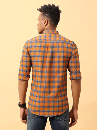 Tangerine Check Casual Full sleeve shirt | Men's Shirt shop online at Estilocus. Buy Tangerine Check Casual Full Sleeve shirts in different sizes online. Shop For Men with a wide range of latest collections Only at Estilocus. *Free Shipping * COD * Easy r