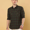 Green Check Double Pocket Shirt_ Casual Shirt_ estilocus
