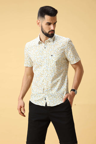 Orange Flower Aop Shirt shop online at Estilocus. DETAILS & CARE This pure cotton Checked shirt is a stylish go-to for laidback days. Cut in a comfy regular fit, with a classic button-down front and chest pocket. 100% premium cotton full sleeve Checked Ch