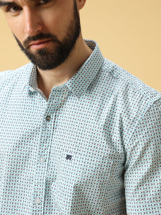 Sky Blue Aop Shirt shop online at Estilocus. DETAILS & CARE This pure cotton AOP shirt is a stylish go-to for laidback days. Cut in a comfy regular fit, with a classic button-down front and chest pocket. 100% premium cotton full sleeve AOP AOP slip shirt