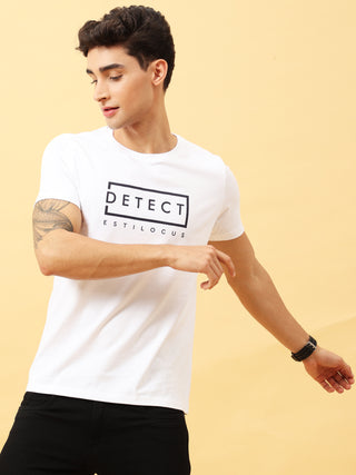 Detect White Crewneck T-Shirt | Mens Wear | Best Prices shop online at Estilocus. Buy Detect White Crewneck T-Shirt in different sizes and colors online. Shop For Mens Wear with a wide range of Brand New Collections in latest styles only at ESTILOCUS. *Fr